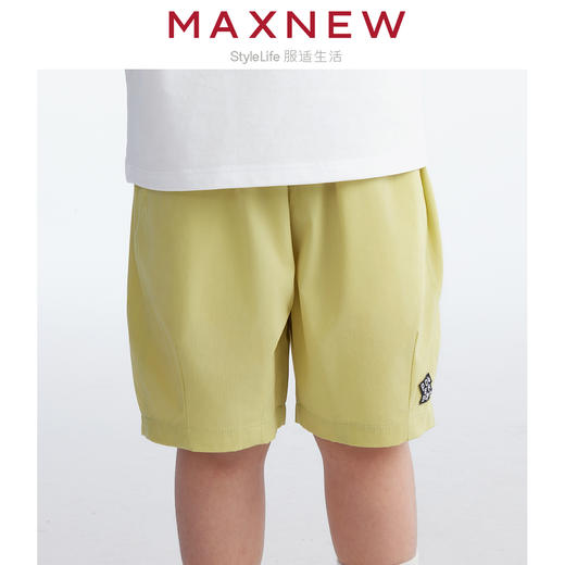 【短裤】小童舒适弹力简约山系运动短裤 1N2334202 商品图3