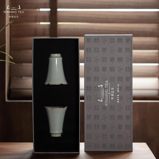 问鼎汝瓷鼎峰系列天青癸卯相思子套组  青女杯 商品图4