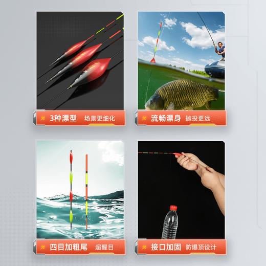 佳钓尼岚酷BN路滑漂远投专用鱼漂高灵敏醒目加粗鲢鳙浮漂矶钓短漂 商品图2