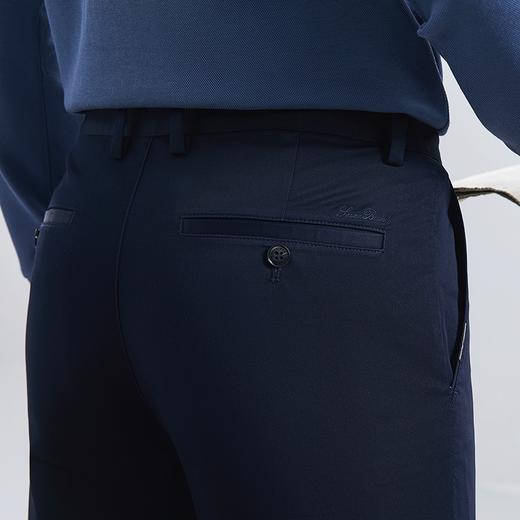 【新疆棉】柒牌男装休闲裤男2024春季新款时尚简约中腰直筒长裤子	126H71440 商品图2