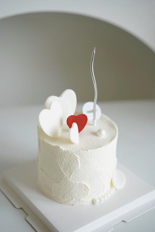 简约奶油蛋糕 | 鲜果原味奶油 - 爱心满溢 商品图0