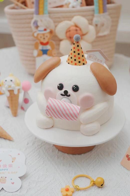 小白狗芒果啵啵吹吹乐蛋糕 商品图1