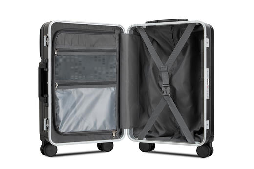 自然醒前置开口登机行李箱女20寸小型旅行箱万向轮商务密码拉杆箱SY 商品图7