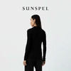SUNSPEL女士桑蚕丝真丝棱纹翻领针织开衫 商品缩略图0