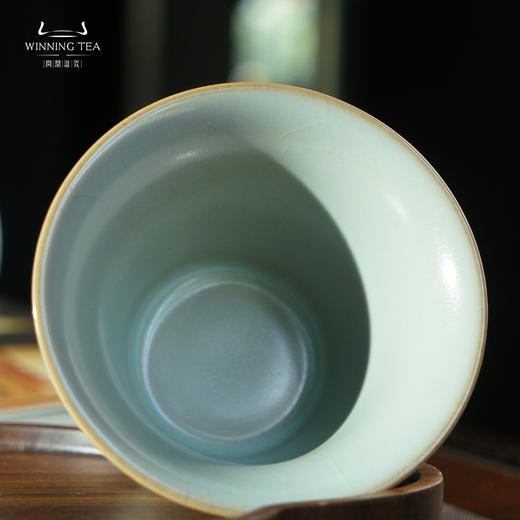 问鼎汝瓷天青癸卯马蹄杯（千山夕影） 商品图2