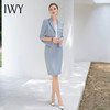 IWY/七分袖职业裙装女蓝色西装套裙气质优雅美容师商务工作服CS1996 商品缩略图2