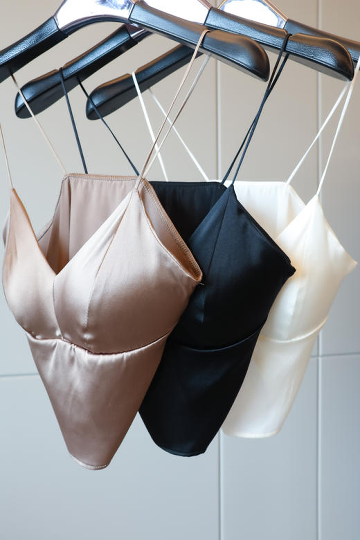 法式桑蚕丝吊带背心（贴身衣物，不退不换） 商品图1