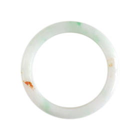 【天然正品】A货翡翠天然精品细腻无杂裂糯种飘阳绿54.5号翡翠手镯54.4MM 131223XY07+