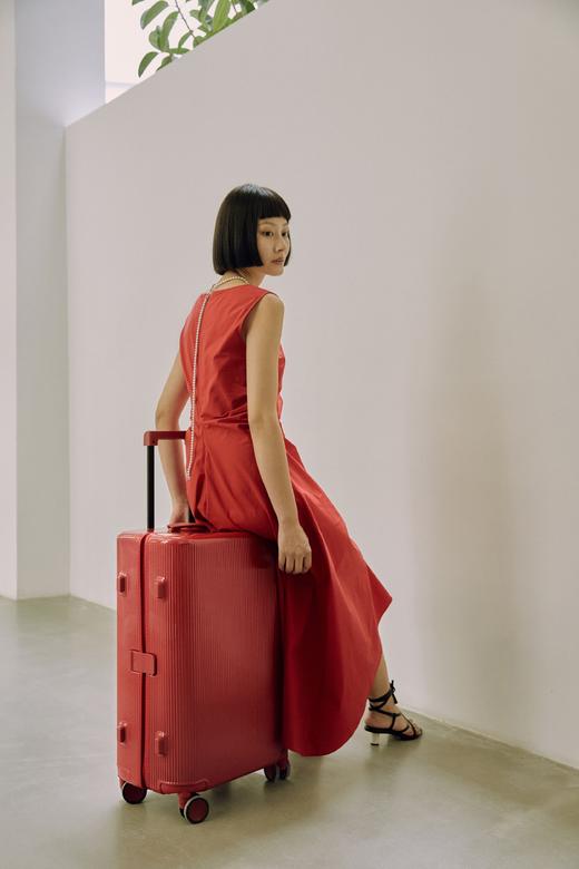 ITO PISTACHIO STRIPED开运红旅行箱好运箱红箱行李箱拉杆箱陪嫁箱结婚箱 商品图2