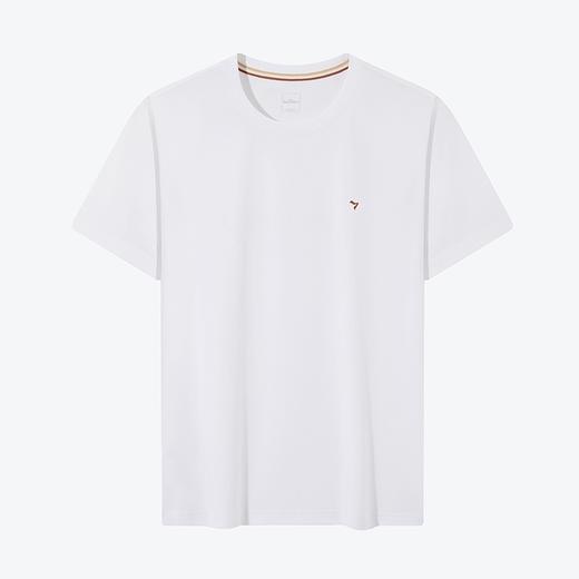 【持久如新】柒牌圆领短袖T恤男2024夏季新款新疆长绒棉纯棉上衣	126T71720 商品图4