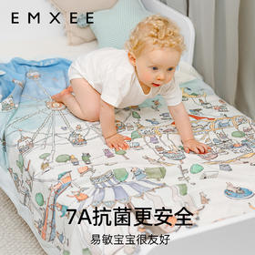 嫚熙桑蚕丝竹棉纱布盖毯空调毯宝宝新生儿春秋款幼儿园被子