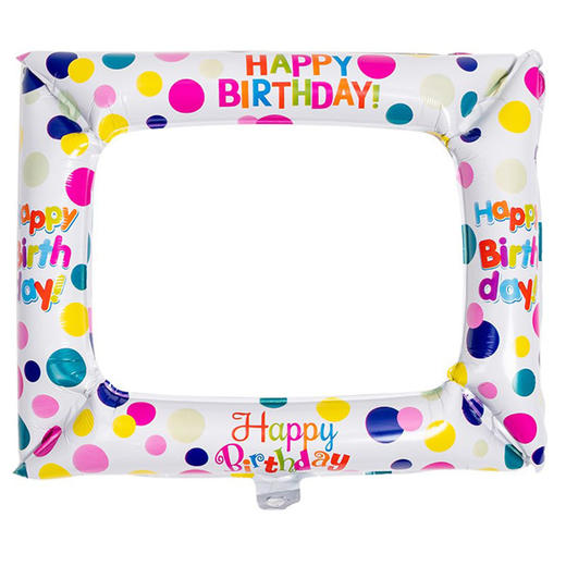 【生日拍照道具 超出片】ins风网红儿童相框 过生日气氛布置 派对装饰野餐帽子眼镜等道具 商品图4