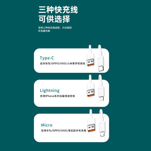 120w快充全兼容闪充套装单头P201 -A201 商品图1