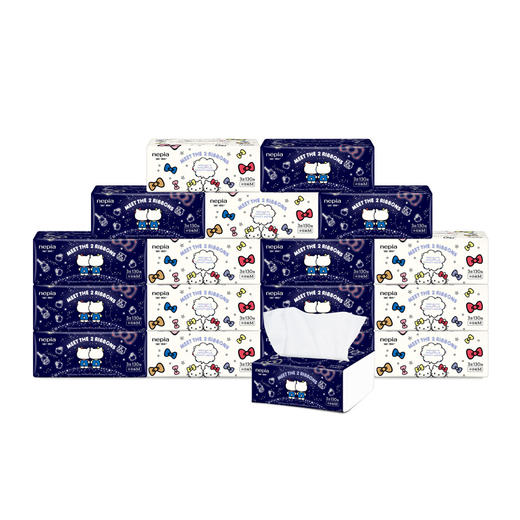 妮飘抽取式面纸130抽*18（凯蒂星空） 商品图4