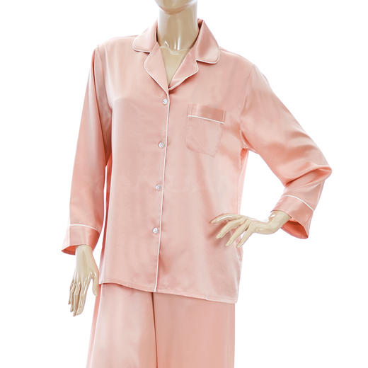 鑫缘 真丝女长袖睡衣套 HD4002 商品图3