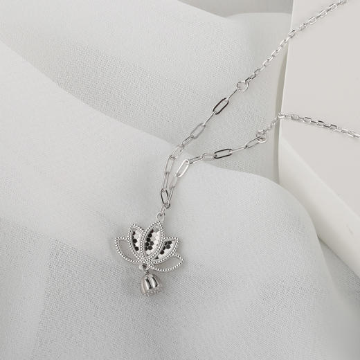 【宏艺珠宝】福韵莲莲·银s925项链 商品图2