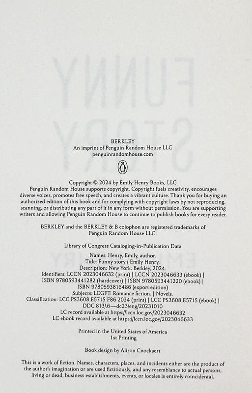 【中商原版】有趣的故事 Funny Story 英文原版 Emily Henry 青春与爱情 浪漫爱情故事 爱情小说 流行畅销小说 商品图5