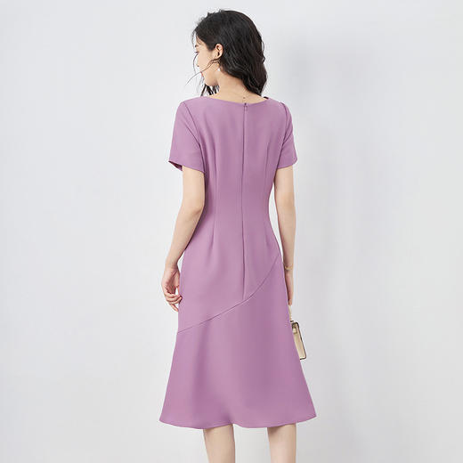 蝴蝶胸针设计感，名媛气质收腰连衣裙WLZD-2417412 商品图1