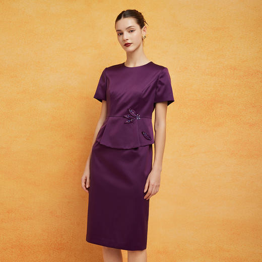 PF8L6斯尔丽2024新款职业装假两件连衣裙 商品图6