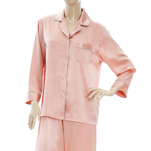 鑫缘 真丝女长袖睡衣套 HD4002 商品图5