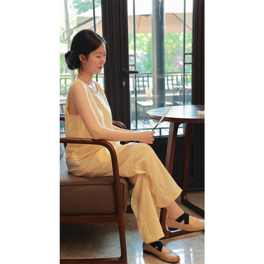 套装（宽肩吊带24718654-黄润+裤子24709410-黄润） 商品图3