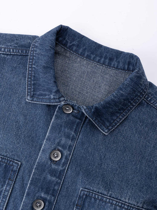 COCO ZONE "牛仔裙“复古高级感翻领牛仔裙气质时尚连衣裙CC1B1339 商品图4