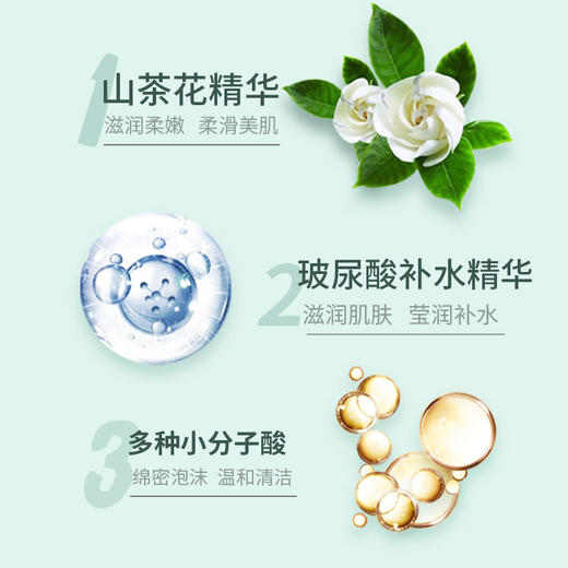 舒蕾800ml洗发水山茶花蚕丝绿茶籽2支+迪菲娜900ml山茶花沐浴露2支 商品图6