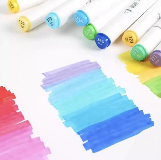 晨光马克笔APMV0904双头三角杆60色（酒清） 商品图2