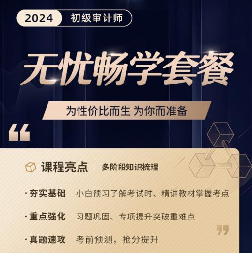 2024年初级审计师-无忧畅学套餐（全科两考期） 商品图0