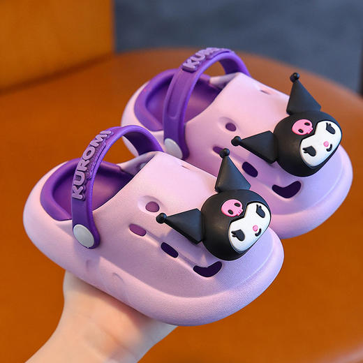 【时尚“凉”感，防滑沙滩鞋】小公主的夏日必备。可爱凉拖，防滑沙滩鞋，让宝贝安心玩耍，粉红、蓝色、紫色多款颜色可选！ 商品图3