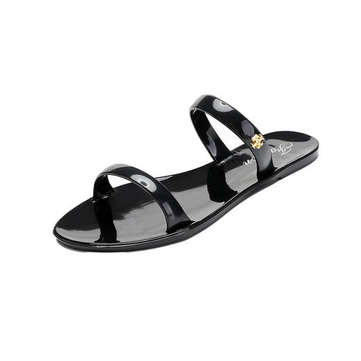 【时尚必备，美腿利器】夏日新品，2024新款pvc果冻鞋拖鞋女，时尚设计，轻盈舒适，防滑耐磨，一字拖凉鞋，漫步沙滩如履平地。高显瘦气质，适用多场合穿搭，爆款热卖中！ 商品图4