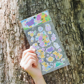 团团手绘毛毡贴纸