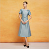PF8L5斯尔丽2024新款法式优雅丝毛小礼服收腰放摆显高显瘦浪漫连衣裙 商品缩略图3