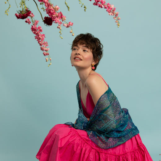 Harmonie 睡莲池 莫奈.奥德赛合作款 真丝丝巾 商品图2