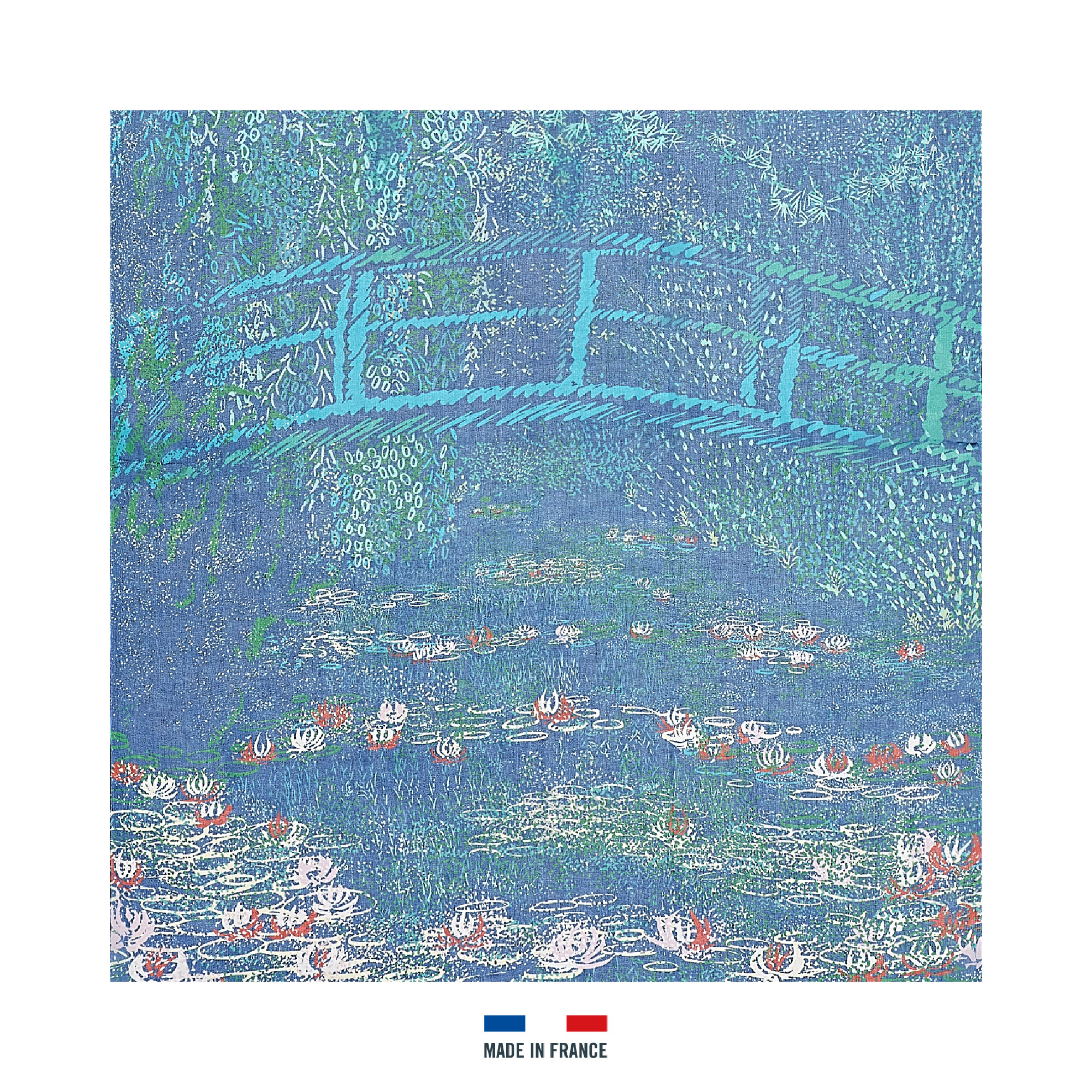 Harmonie 睡莲池 莫奈.奥德赛合作款 真丝丝巾