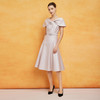 PF8D1斯尔丽24新款法式通勤连衣裙轻场合设计感立体花苞领赫本风连衣裙 商品缩略图3