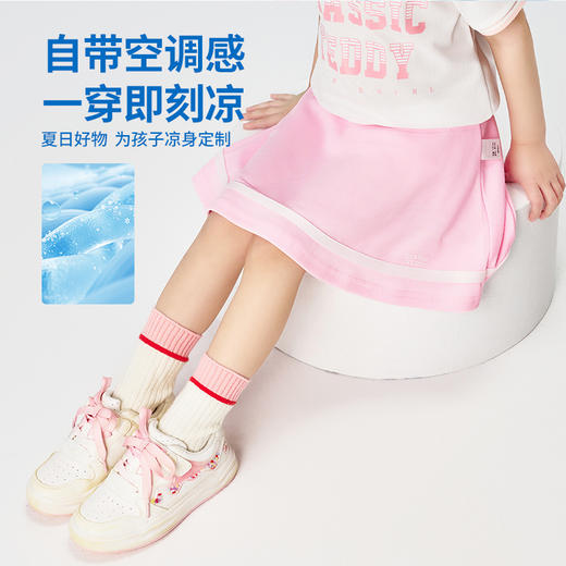 【儿童速干网眼】【90-140】【精典泰迪】女童网球运动裙子儿童JK半身裙 商品图2