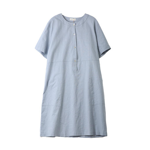 文艺圆领连衣裙 商品图1