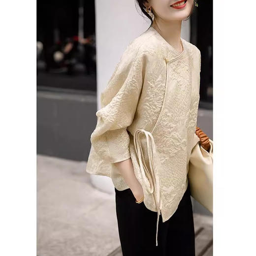 裁缝学苑AQ295新中式国风衬衫纸样女装新款圆领小衫上衣样板裁剪 商品图0