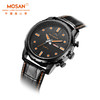 魔山（MOSAN）经典复古时尚石英表男士手表MS00771/MS00772 黑面黑带石英表 45mm 商品缩略图2