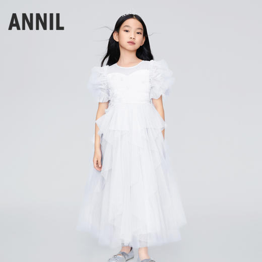 女童轻盈靓丽网纱公主裙裙子夏季新款安奈儿童装实体店同款AG423782 商品图0