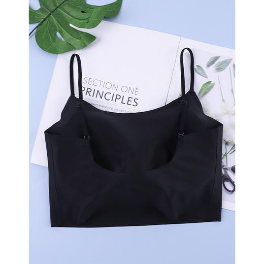 【活动商品，不退不换】冰凉裸感 轻薄无痕 莱卡吊带 免穿BRA 内搭外穿都好看~ 商品图2