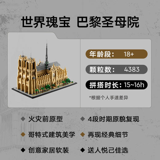 乐高LEGO 巴黎圣母院LEGC21061 商品图2