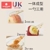 科巢双头刮泥勺婴儿辅食果泥硅胶勺子工具6个月以上宝宝吃水果勺 商品缩略图3