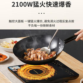 志高电磁炉 2100W大功率 家用触控按键电磁灶火锅炉 21R1 标配