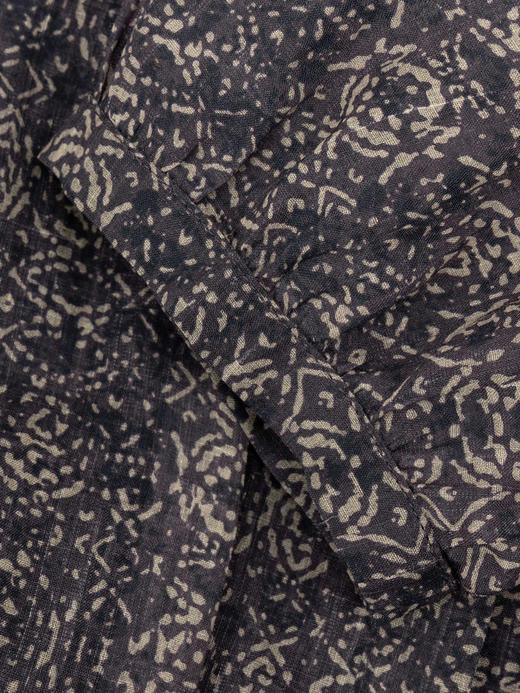 COCO ZONE 法式复古圆领连衣裙气质单排扣长裙CC1B1344 商品图7