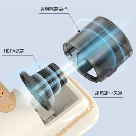 志高除螨仪 无线家用床上除瞒虫杀菌大吸力小型除瞒机手持吸尘神器 商品图2