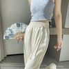 新中式国风提花阔腿裤 高腰盘扣设计 显瘦垂感时尚休闲裤 商品缩略图2