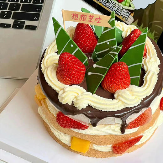 【懒洋洋青草蛋糕】最近超火，葱绿青草是巧克力做的，可以食用哦~ 商品图7