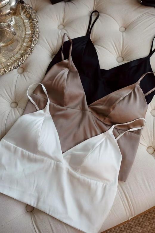 法式桑蚕丝吊带背心（贴身衣物，不退不换） 商品图0